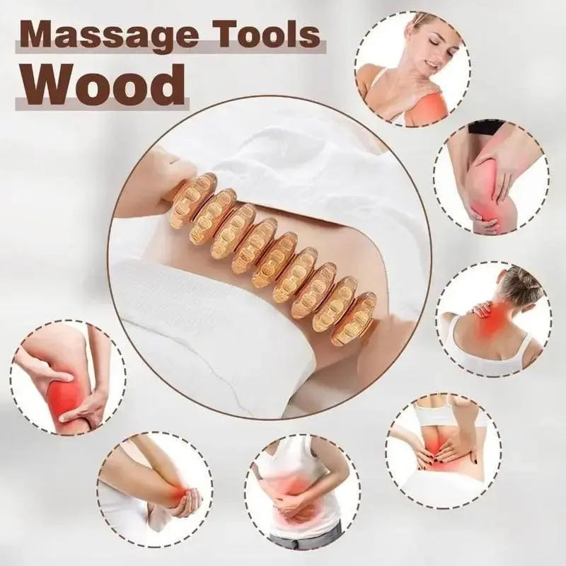 6pcs Wooden Massager Kit