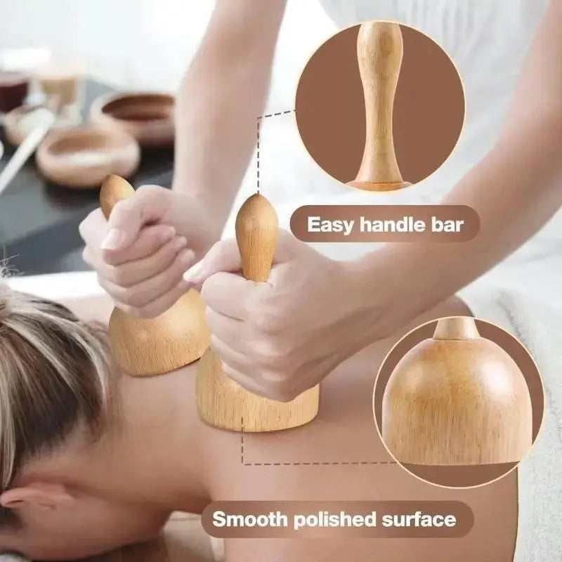 6pcs Wooden Massager Kit
