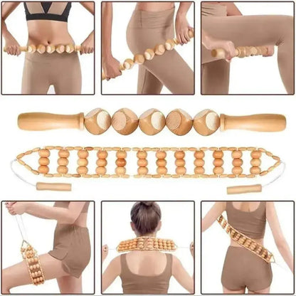 6pcs Wooden Massager Kit